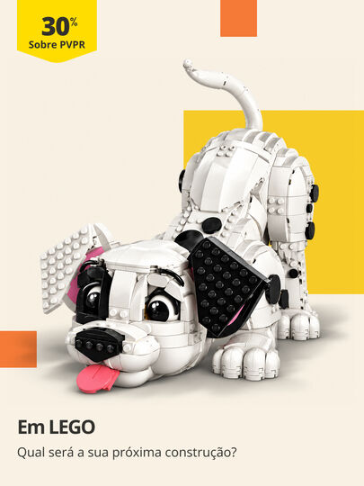30% PVPR na marca LEGO